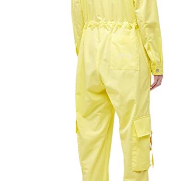 Artica-arbox cargo jumpsuit in shade limelight. Made in Italy - Picture 3 of 14